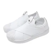 【adidas 愛迪達】休閒鞋 Superstar II Slip-On 男女鞋 白 無鞋帶 懶人鞋 繃帶鞋 KH8209