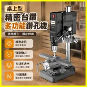 💥台灣發貨💥桌上型臺鑽 精密臺鑽臺鑽 小型傢用 220v大功率工業級鑽床 銑床 工作臺 多功能高精度鑽孔機