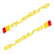 【雯雯貼紙】Audi奧迪車身拉花貼紙quattro四驅運動標志車貼 車門車窗玻璃 個性 防曬防水防刮 裝飾改裝貼支持定制