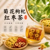【台灣製作】🔥 菊花枸杞紅棗茶 菊花茶 枸杞茶 紅棗茶 菊花枸杞茶 清熱降火 花草養生茶 甘甜回甘 清香順口 上班族