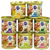 【全聯線上購】【BELICOM 倍力康】挑嘴貓貓罐 80g * 24入(貓罐 挑嘴 鮪魚 雞肉 起司 牛肉 鯛魚 蟹肉 蝦)