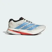 【adidas 愛迪達】Adizero Boston 13 W 女 慢跑鞋 支撐 緩震 競速 米灰 藍(KK4991)