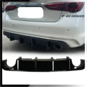 【品質保障】適用於Infiniti無限 Q50 刀鋒款後下巴 後擾流板 小包圍 防磕碰後保桿 無損安裝 空力套件