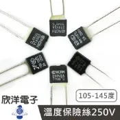 ※ 欣洋電子 ※ 溫度保險絲 105-145度 1A 2A 250V RH系列 (0280) 適用吹風機 烤箱 風扇 馬達 咖啡機等
