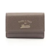 【DOKODEMO】【二手】Gucci GUCCI 鑰匙包 Swing 6環 354499 灰褐色皮革6環鑰匙包 女士二手 A