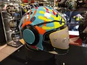 瀧澤部品 義大利 AGV ORBYT系列 ROSSI MISANO 2014 手掌帽 掌紋 半罩安全帽 內藏墨片 小帽體