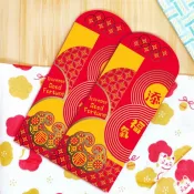 【禮享生活】春節系列│添福氣燙金紅包袋 2入