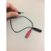 🌟免運10元「二合一轉接線 」👉電腦耳機轉手機筆電 2IN1 音頻轉換線 電腦線材 轉接線 音源線