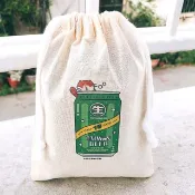 台灣生啤酒の日常 帆布束口袋 手工印製 Drawstring bag