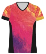 Be Light 【逐光】BeLight 專屬設計_V領 T-Shirt_女_B001絢爛時尚逐光 / B002熱帶叢林迷彩 / B003 魅力四射幾何線條 短袖 訓練 戶外 休閒運動 排汗_POLO衫 T恤 背心 挖背背心 斜肩運動衣 三鐵衣