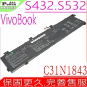電池動力 ASUS C31N1843 電池 華碩 VivoBook S14 S432 S432FA S432FL S15 S532 S532FA S532FL C31Pij1