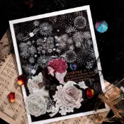 KinokoDept.〈糖詩〉流光重奏系列手帳素材/夢幻風星星煙火泡泡機械立體燙金燙銀PET貼紙/裝飾貼紙/打底造景素材