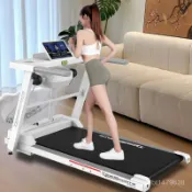 家用電動跑步機 跑步機 健身器材 折疊型 靜音減震 加長跑帶 小型家用 健身器材 小型 健身器材 跑帶 跑步機跑帶