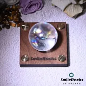 SmileRocks 石麥   白水晶帶彩虹光球 直徑3.6cm No.051580210
