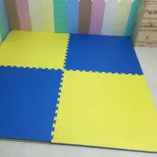 【方格子地墊】100%台灣製造 105*105*2cm EVA 巧拼地墊/安全墊/遊戲墊/運動墊/爬行墊/跆拳道墊