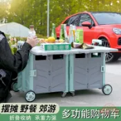 連盛 擺攤小推車折疊購物車買菜車小拉車郊游便攜露營車拉桿車地推神器