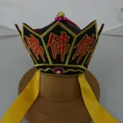 【明祥】祖師帽-黑 五佛帽  清水祖師 慚愧祖師 地藏王菩薩 神明帽  神帽 廠42