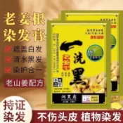 免運🌟臺灣48H出貨🌙【持久自然黑】老薑王泡泡染髮劑天然植物一洗黑不沾頭皮蓋白髮 染髮洗髮精 白髮染髮劑 遮白蓋白髮