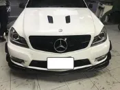 法克斯 BENZ W204 C300 C250 C63 前保專用風刀4片另有真空碳纖維 尾翼 後中包 側群定風翼  