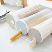 🔥《桃園出/貨》 麵條收納盒多功能保鮮盒五穀雜糧儲物罐裝麵條盒子廚房食品密封盒 KCCU