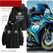 cfmoto春風摩托車機車定制騎行服沖鋒衣春秋冬防風三合一夾克外套【嘟嘟服飾】