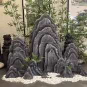 【升級新款🚀】泡沫小石頭假山假石道具影視表演櫥窗婚慶裝飾仿真太湖石造景擺件