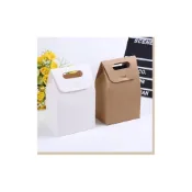 (店+)嚴選SHOP 牛皮小盒子 手提牛皮紙盒曲奇餅乾盒蛋糕盒西點心食品包裝袋子糖果紙袋禮盒牛軋糖包裝盒牛皮紙包裝 C021