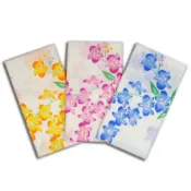 日式蘭花 雙層 紗布長巾 長手帕 紗布毛巾 二重紗紗布【DK大王】