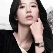 【EMPORIO ARMANI】AR11624 女錶 玫黑皮 日本機芯 32mm方形鑲鑽錶殼 真牛皮錶帶 質感手錶