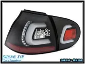 《晟鑫》全新 福斯 GOLF 5代 GTI TDI R32 04~09年 雙C型光柱 透明黑底尾燈一組 LED方向燈