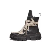 (店+)【Dr.Martens】31752001 RICK OWENS x Dr.Martens馬丁 14XX 皮革 圓頭系帶 短靴 男女同款 黑色