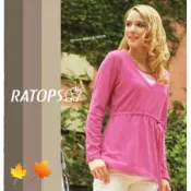 【瑞多仕-RATOPS-秋冬特賣】女款 Thermolite 保暖薄刷毛圓V領長版保暖衣.長袖上衣.中層衣.刷毛衣 / UV-CUT.舒適透氣 / DB5489 紫桃紅