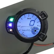 ♞機車改裝#機車配件BWS機車液晶儀表適用於路虎 LED儀表盤 電子液晶時速里程錶