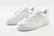 NIKE AIR FORCE 1 '07 AF1 全白 鐵牌 經典款 皮革 籃球鞋 運動鞋 315122-111 男女