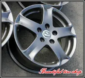 『美麗輪胎店 中古物流區』馬自達 MAZDA 3 16吋 5孔114.3 / 6.5J / ET52.5 消光鐵灰 (極新)