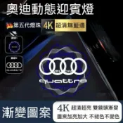 適用於奧迪Audi超清動態迎賓燈a5 a7 a6 a1 q5 q6 q7 q2 q4改裝升級不褪色照地燈 車門燈 投影燈
