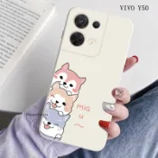 VIVO卡通簡約防摔手機殼 適用Y39 Y03 Y17S Y55S Y21 Y20 Y72 Y50 Y19 Y17保護殼