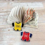 🍎4公分轎班衣服壓克力2色混出50入420元/白沙屯媽祖進香diy手作材料
