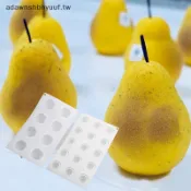 Adawnshbhyuuf 1pcs 松梨桃果系列蛋糕矽膠模具芒果橙烘焙慕斯模具草莓法式甜點慕斯模具TW