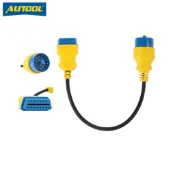 AUTOOL 賓士OBD2 38針至16針轉接電纜 行車電腦故障燈拓展適配器 OBD延長線 公轉母轉接線
