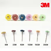 民權橋電子生活百貨 3M 小旋風拋光輪 3片/組 附軸柄 3mm 雕刻機 研磨機 彩色拋光棒 除鏽輪 除銹輪 毛刷輪DREMEL用