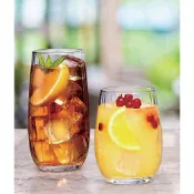 Pasabahce玻璃條紋圓桶式果汁杯500cc