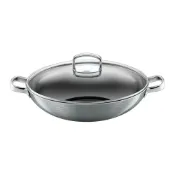 易生活ELiving SILIT WMF 不鏽鋼炒鍋+透明鍋蓋 36cm #2137204541