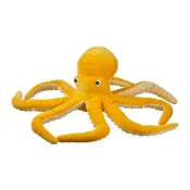 【IKEA 宜家家居】BLÅVINGAD 填充玩具, 章魚/黃色, 50 公分