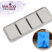 【悠立固】長方形矽膠模 橢圓形矽膠模 圓形矽膠模  4孔矽膠模具蛋糕模 手工皂模具 布丁模 果凍模