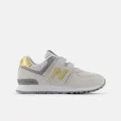 【NEW BALANCE】NB 574 童鞋 休閒鞋 運動鞋  中大童 男童 女童 灰黃 (P57438Z-W)