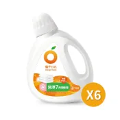 居家生活便利購 橘子工坊 天然無香精制菌洗衣精-低敏親膚(1800ml)X6瓶 ｜免運｜