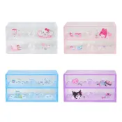 Sanrio 三麗鷗 桌上型透明壓克力抽屜 置物櫃
