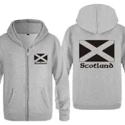 連帽外套開衫衛衣2018外貿男式拉鏈衛衣 Scottish Flag Scotland 蘇格蘭國旗