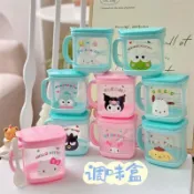 🎶桃園出貨🎶廚房調味盒可愛鹽味精雞精收納盒調料收納盒帶勺子美樂蒂調料罐子
